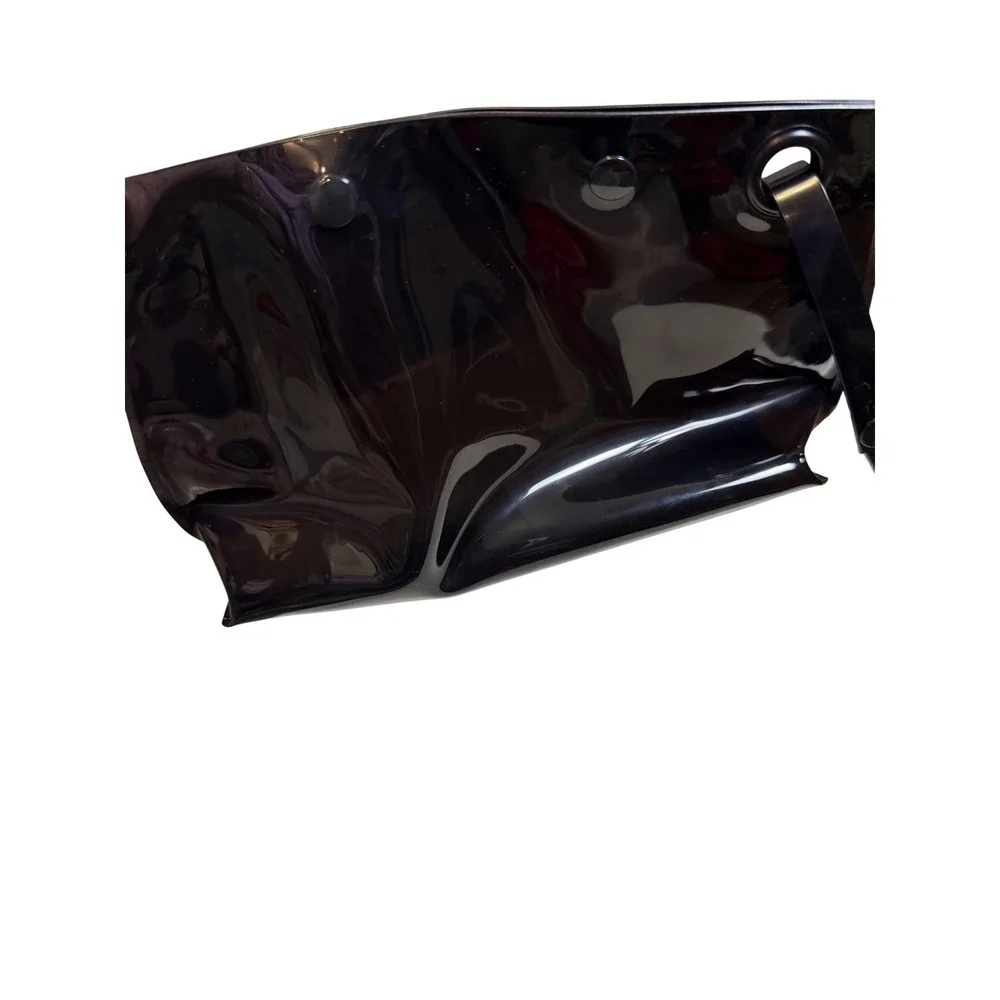 U‎ Beauty Black Clear PVC Makeup Bag Travel Pouch Wristlet Snap Closure Logo